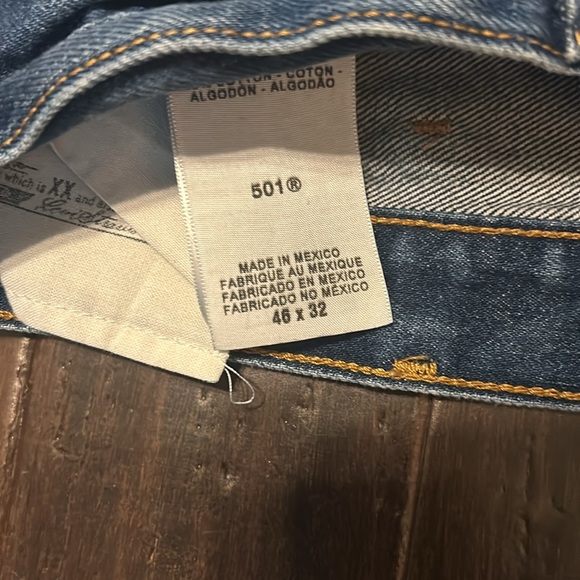 Vintage Baggy Skater Levi 501 Blue Jeans - Picture 3 of 3